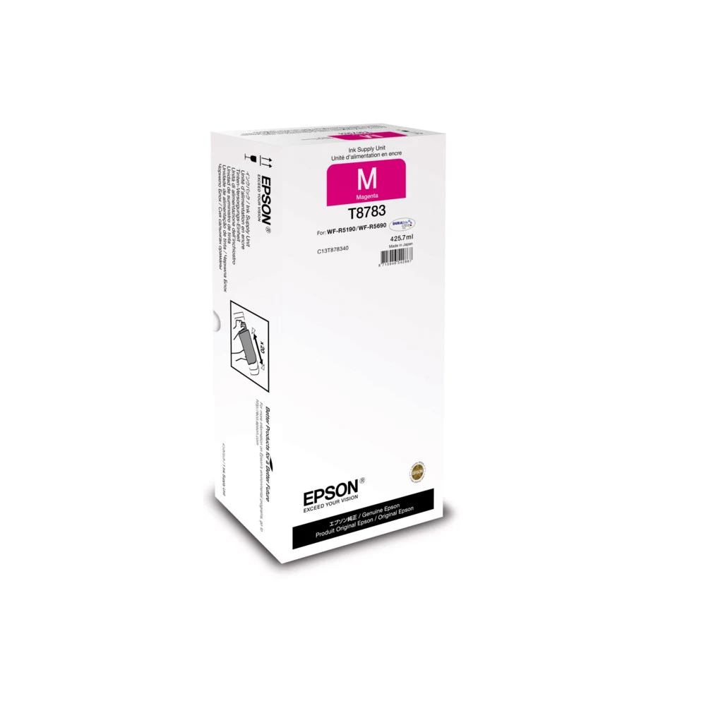 Картридж Epson C13T878340 WorkForce Pro WF-R5xxx series пурпурный Вид: картридж Производитель: Epson Ресурс: 50000 стр. Тип: Картридж Тип печати: Струйная Цвет: Пурпурный