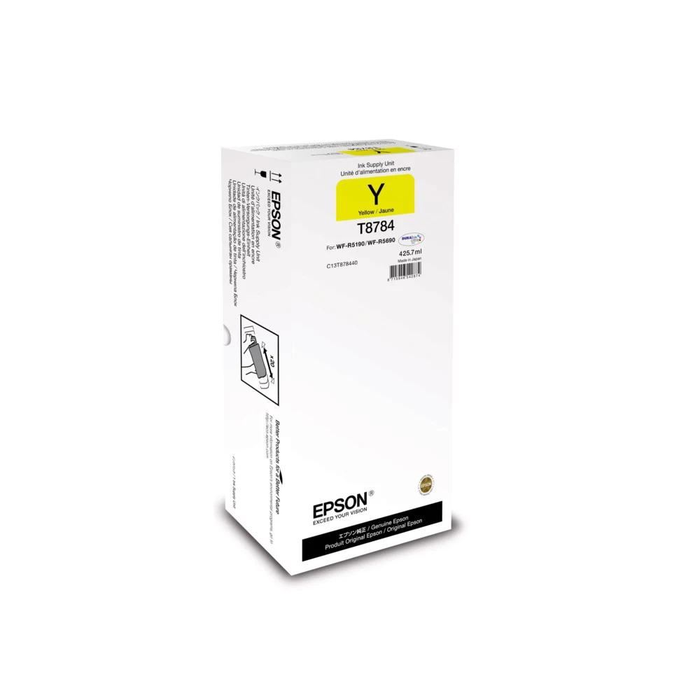 Картридж Epson C13T878440 WorkForce Pro WF-R5xxx series желтый Вид: картридж Производитель: Epson Ресурс: 50000 стр. Тип: Картридж Тип печати: Струйная Цвет: Желтый