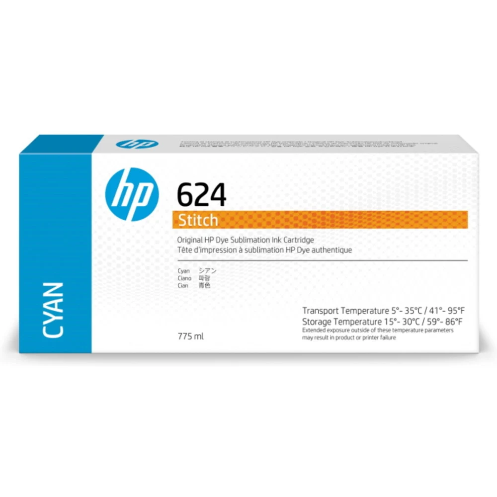 Картридж HP Europe/№624 Stitch/Латексный чернильный/голубой/775 мл 2LL54A