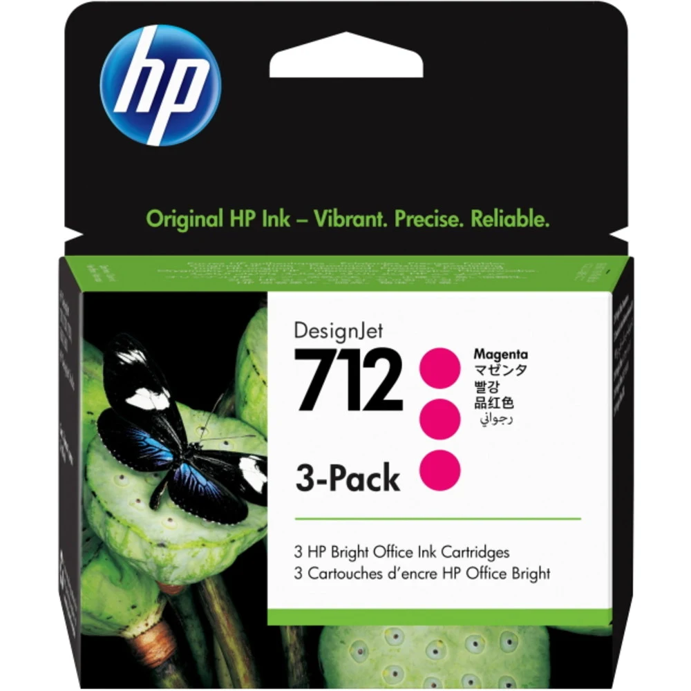 Картридж Cartridge HP 712 для DJ T230/T630/T650/Studio, пурпурные, тройная упаковка 3ED68A (3*29мл)