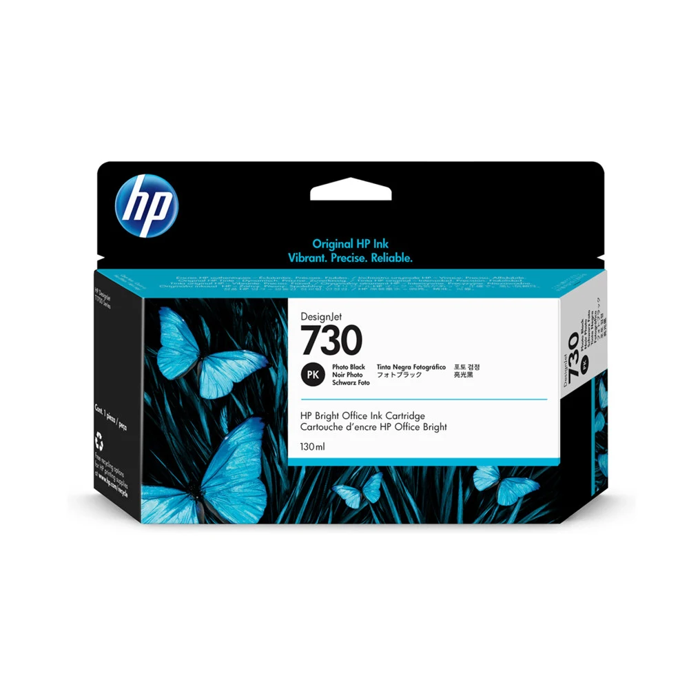 P2V67A Картридж HP 730 струйный черный фото для HP DesignJet T1600, T1700, T2600 (130 мл)