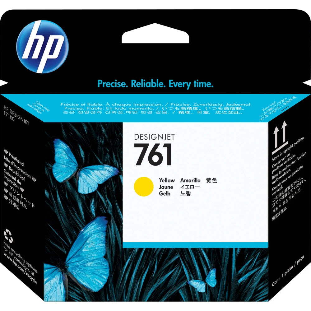 Печатающая головка Печатающая головка HP 761 для Designjet T7100/T7200, желтая