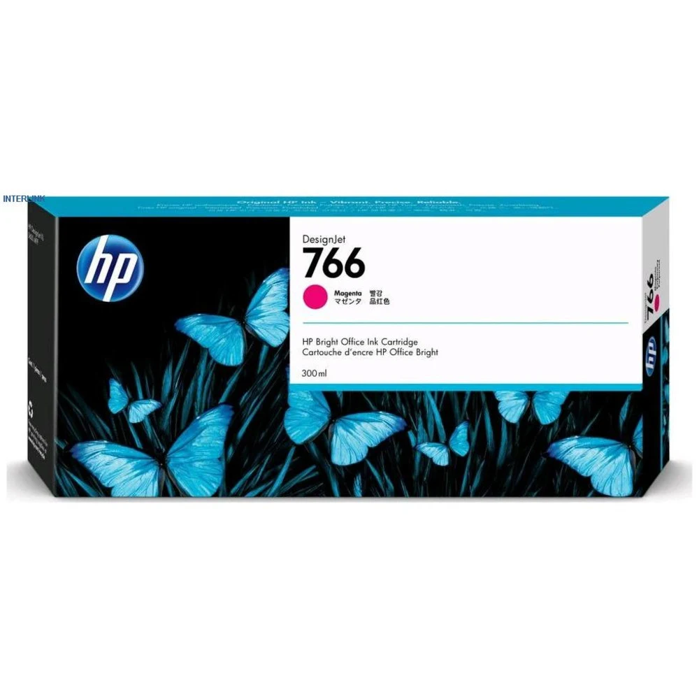 Картридж HP Europe/766 300-ml Magenta DesignJet Ink Cartridge/Струйный/№766/Пурпурный/300 мл P2V90A
