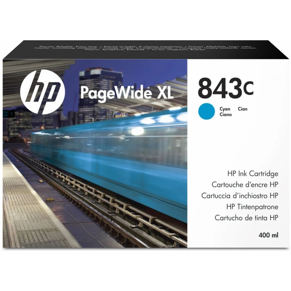 Cartridge HP 843C с голубыми чернилами 400 мл для PageWide XL 5000/4x000