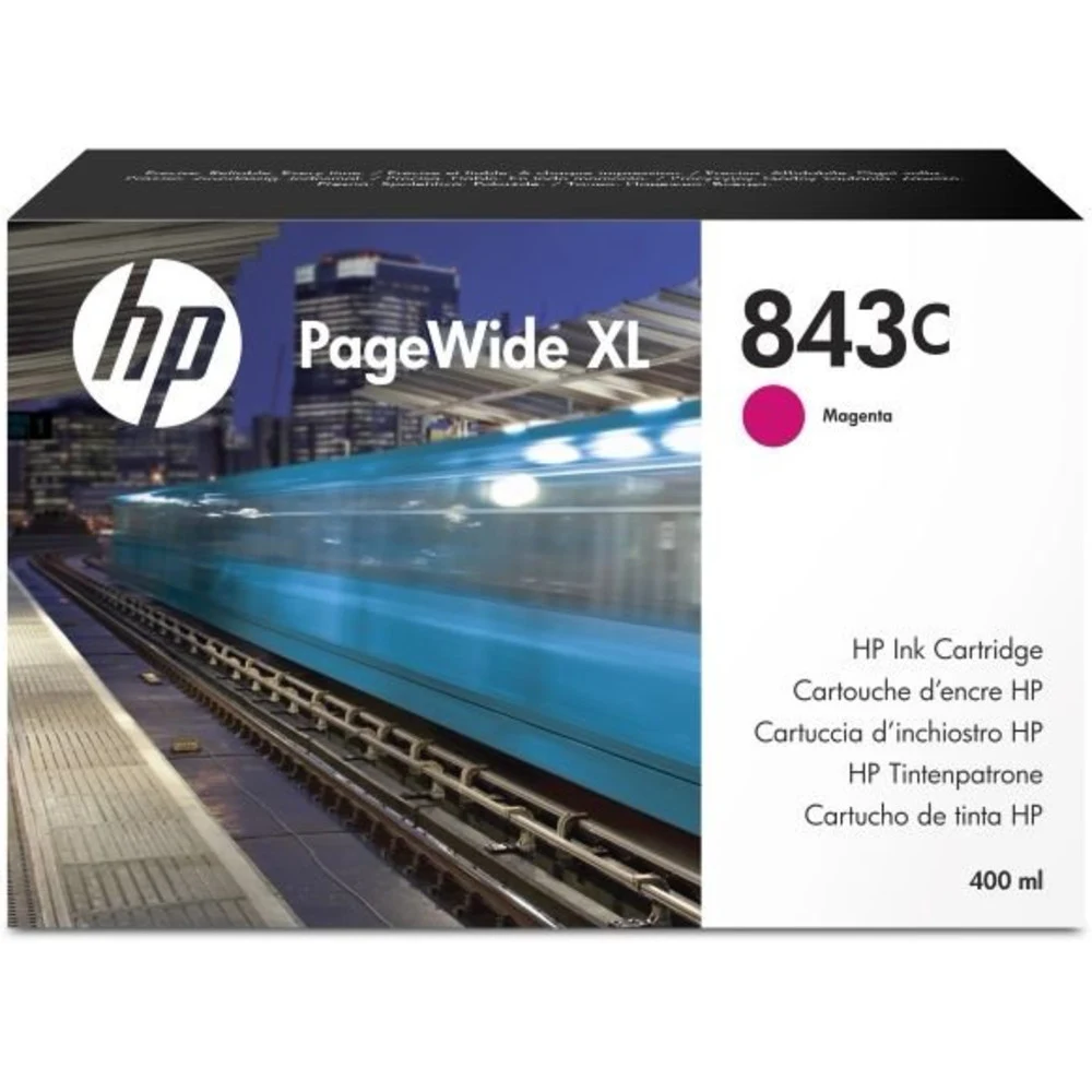 Cartridge HP 843C с пурпурными чернилами 400 мл для PageWide XL 5000/4x000