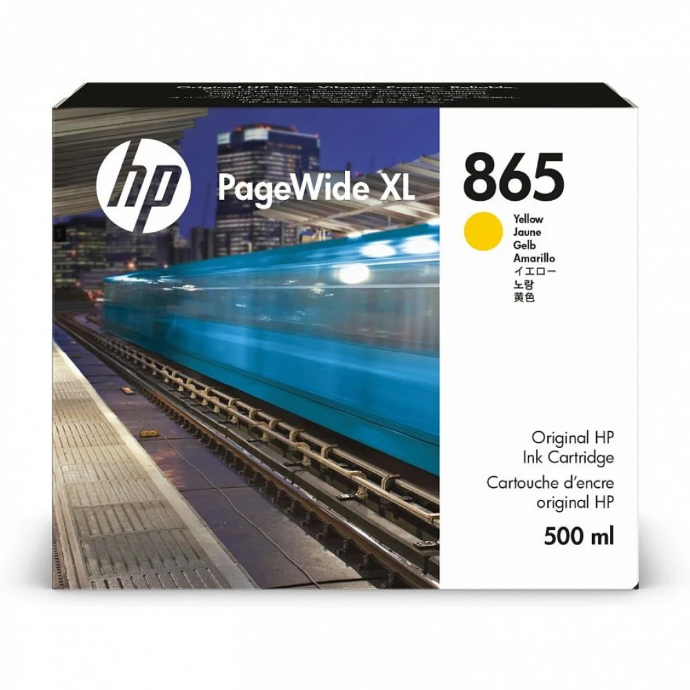 Картридж HP Europe/PageWide XL/Струйный/№865/Жёлтый/500 мл 3ED84A