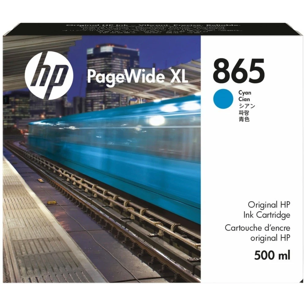 Картридж HP Europe/PageWide XL/Струйный/№865/Голубой/500 мл 3ED85A