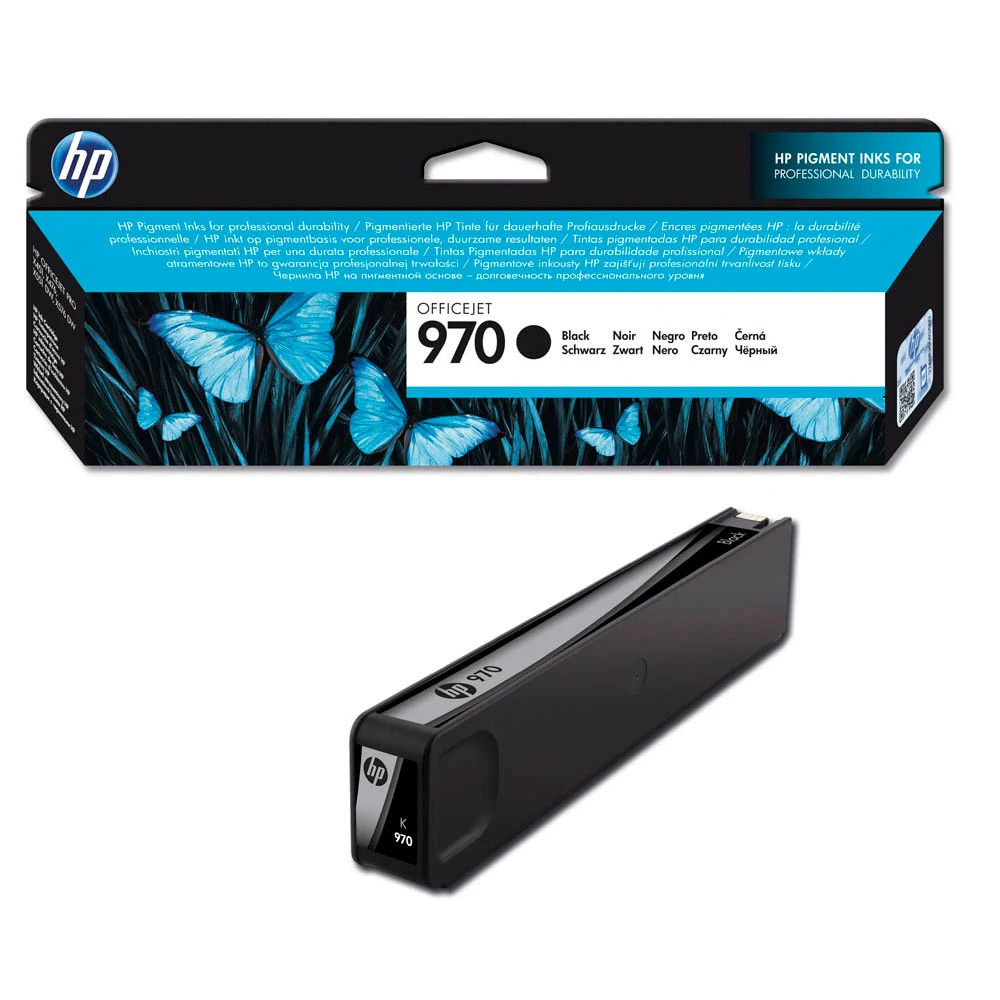 HP CN621AE Black Original Ink Cartridge №970 for OfficeJet Pro X476dw/X576dw/ X451dw, up to 3000 pages.