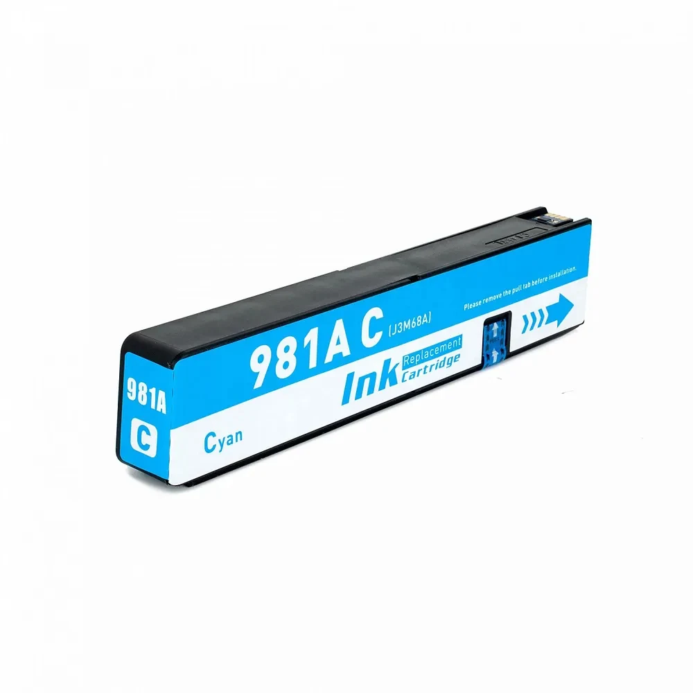 Картридж HP Europe/J3M68A/Ink/№981/cyan Цвет расходных материалов для печати: Голубой Понижение чернил: 8,02 пл Типы чернил: Пигмент на основе Урожайность страницы (цвет): 6 000 страниц Сноска выход