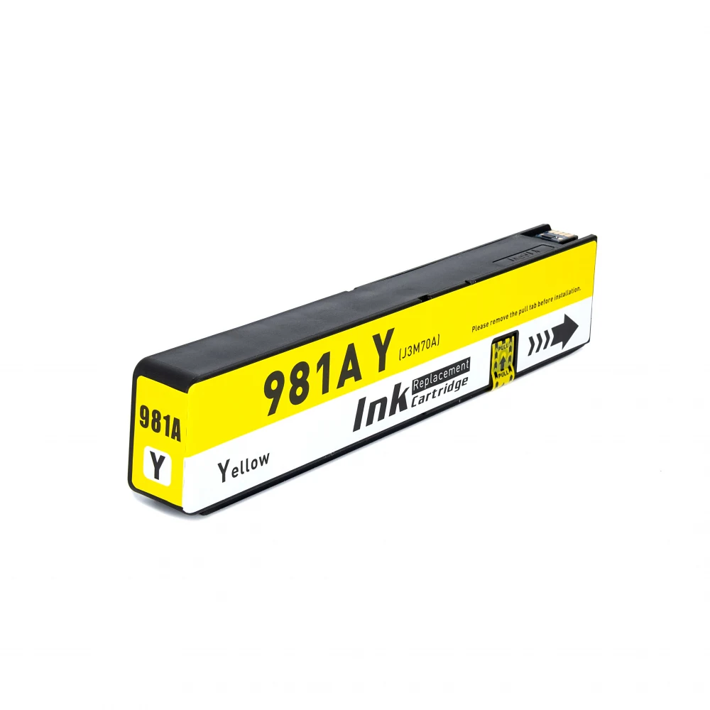 Картридж HP Europe/J3M70A/Ink/№981/yellow/446/5000 Цвет расходных материалов для печати: Желтый Понижение чернил: 8,02 пл Типы чернил: Пигмент на основе Урожайность страницы (цвет): 6 000 страниц Сн