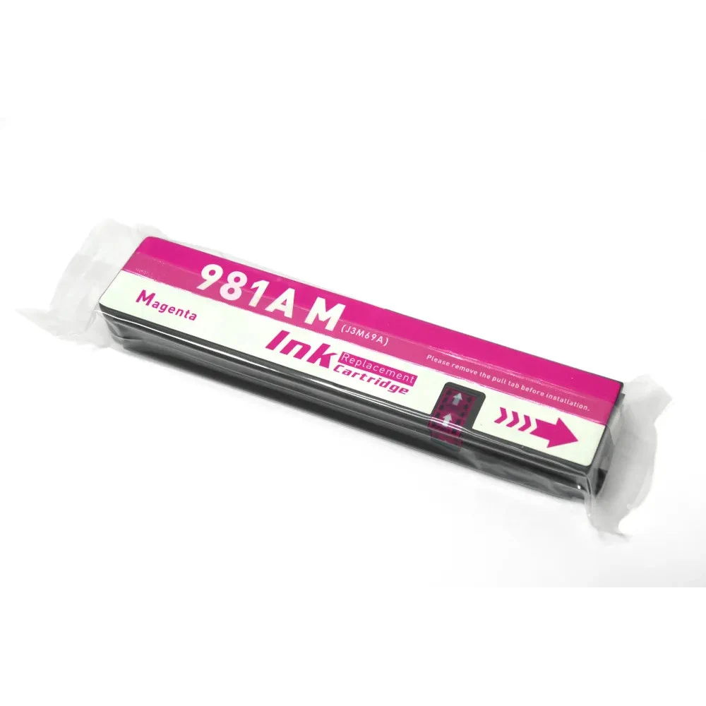 Картридж HP Europe/J3M69A/Ink/№981/magenta 397/5000 Цвет (ы) расходных материалов для печати: Пурпурный Понижение чернил: 8,11 пл Типы чернил: Пигмент на основе Урожайность страницы (цвет): 6 000 ст