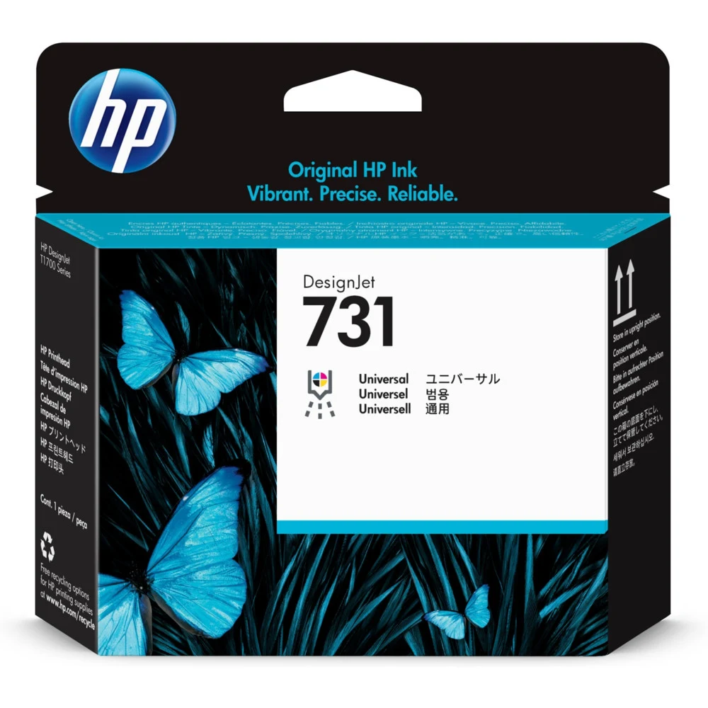 Печатающая головка HP 731 P2V27A голубой/серый/пурпурный/черный фото/черный матовый/желтый для HP DJ T1700
