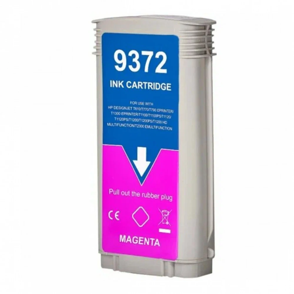 Cartridge HP/C9372A/Ink/№72/magenta/130 ml Цвет расходных материалов для печати: Пурпурный Типы чернил: На основе красителя Влажность при хранении: От 20 до 80% относительной влажности Размеры упако