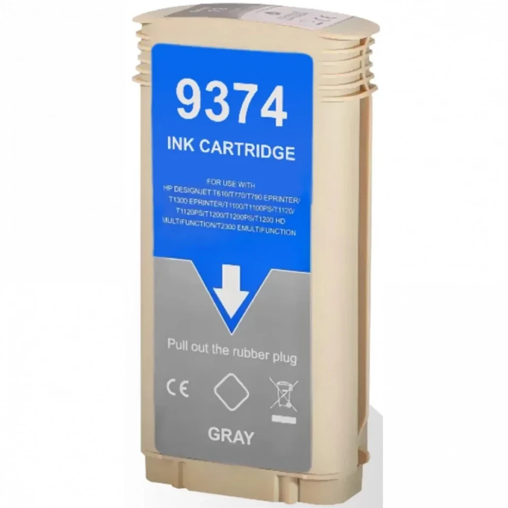 HP C9374A Gray Ink Cartridge Vivera №72 for DesignJet T1100/Т1100ps/Т610, 130 ml. Цвет расходных материалов для печати: Серый Типы чернил: На основе красителя Влажность при хранении: От 20 до 80% от