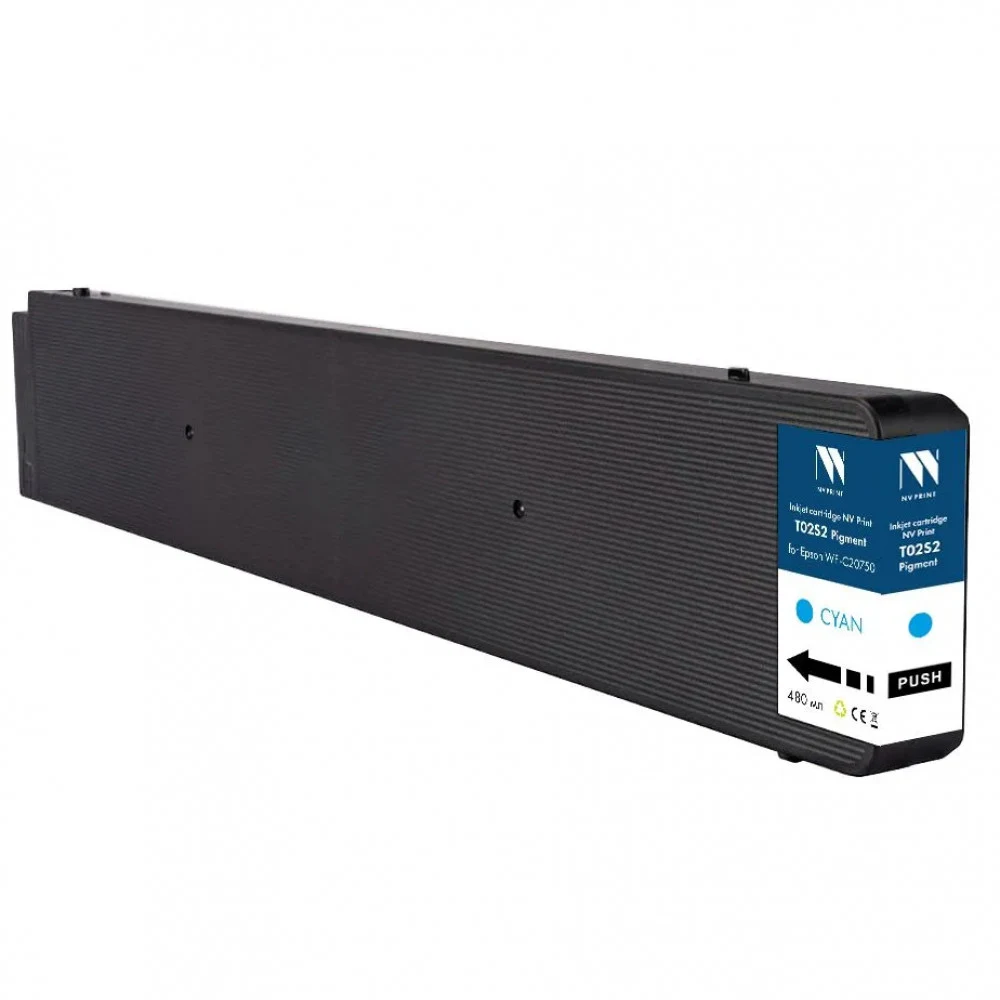 Струйный картридж NV Print T02S2 (NV-C13T02S200) Cyan для Epson WF-C20750 (50 000 стр) совместимый