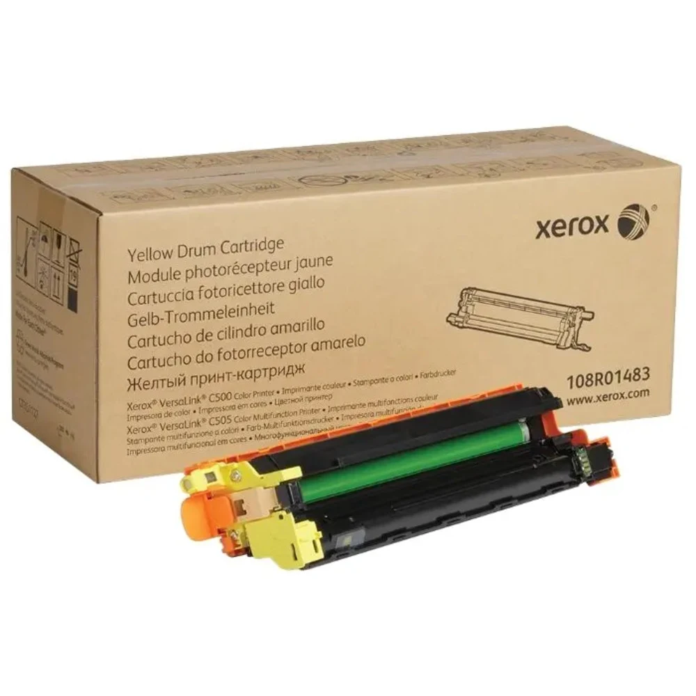 Принт-картридж, Xerox, 108R01483 (жёлтый), Для Xerox VersaLink C500/505, 40000 страниц (А4)