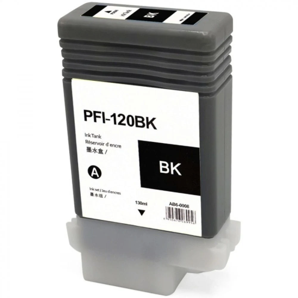 Чернила, Canon, Ink Tank PFI-120 Black, 2885C001AA, для Canon imagePROGRAF TM-200/TM-205/TM-300/TM-305/TM-350, 130 мл