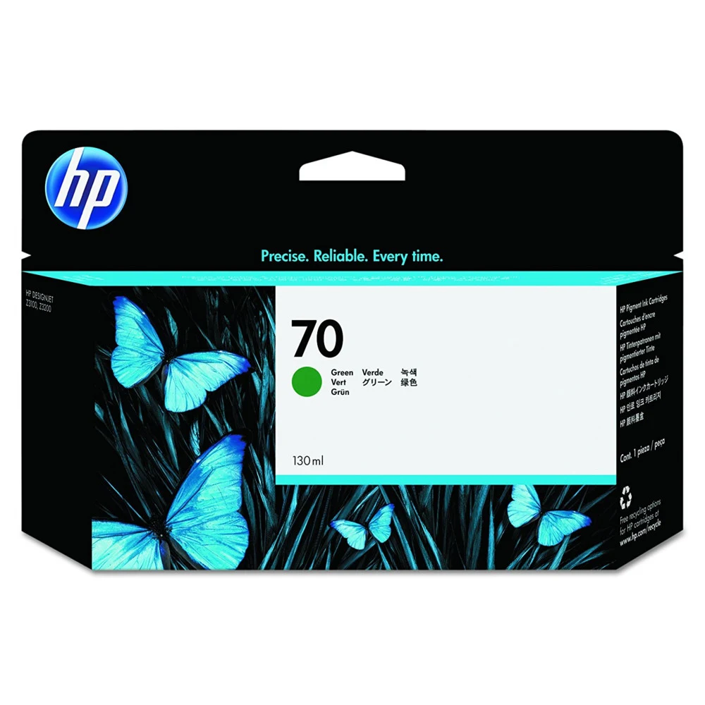 Картридж HP Europe/C9457A/Струйный широкоформатный/зеленый/№70/130 мл/