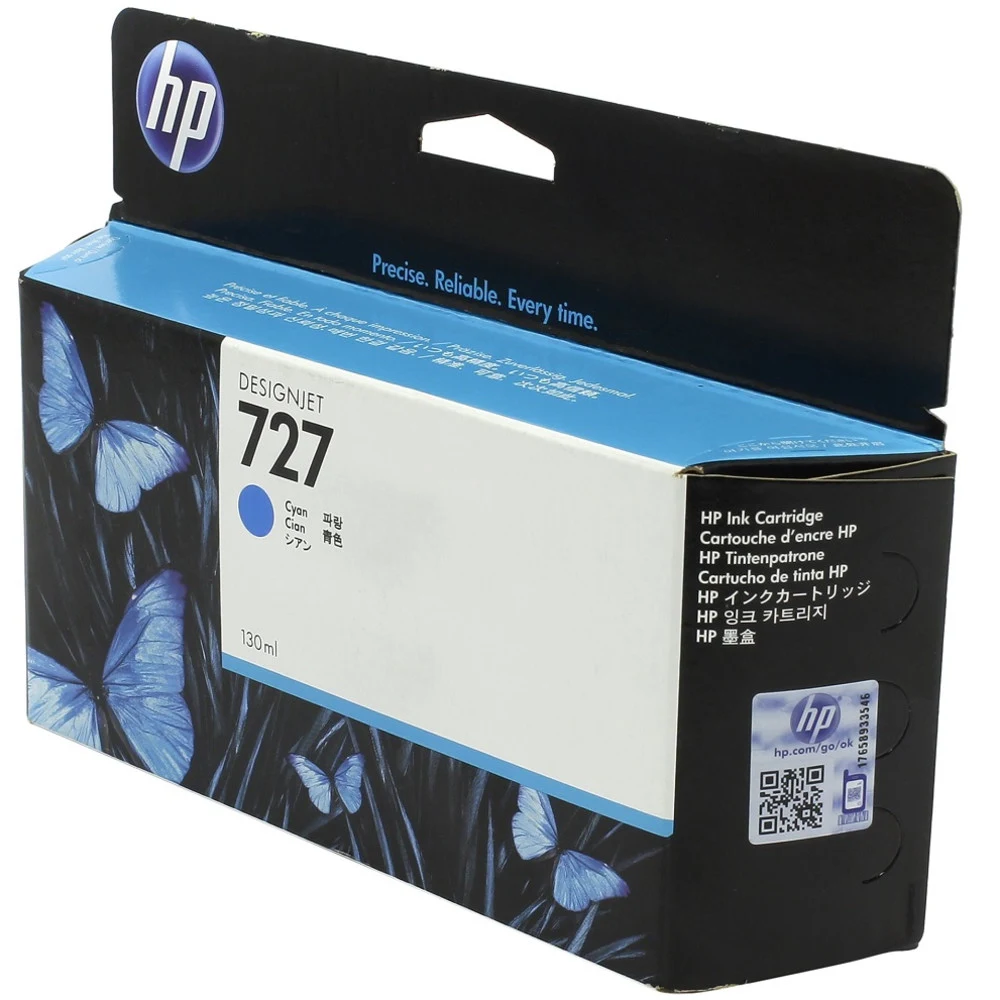F9J76A Картридж HP 727 (300 мл) с голубыми чернилами для принтеров HP Designjet T1500/ T2500