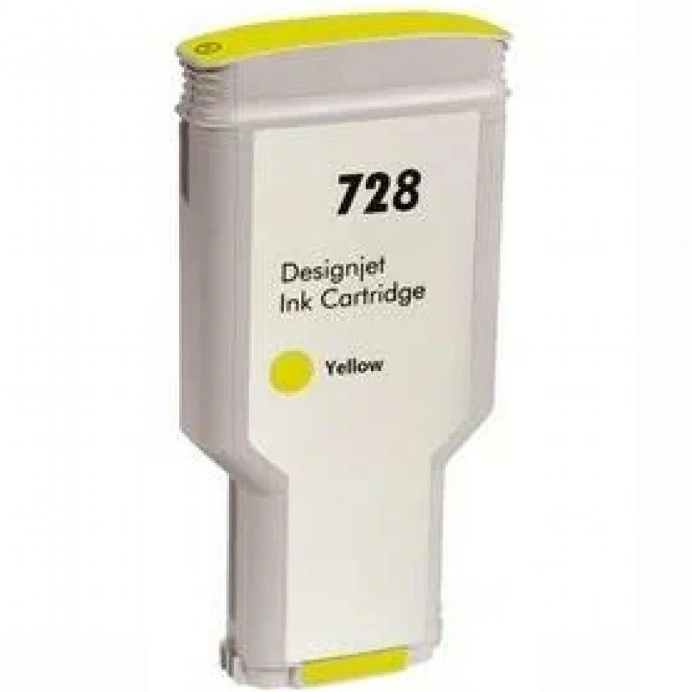 Картридж HP F9K15A (HP 728) для DesignJet T730, T830. Жёлтый. 300 мл.