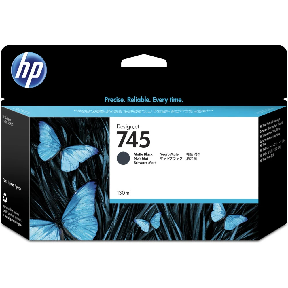 Cartridge HP 745 Черный матовый для HP DesignJet, 130ml