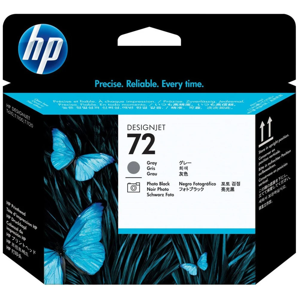 Печатающая головка Печатающая головка HP 72 для DesignJet T1100/T1120/T1200/T1300/T2300/T610/T620/T770/T790/T795, cерая + черная фото