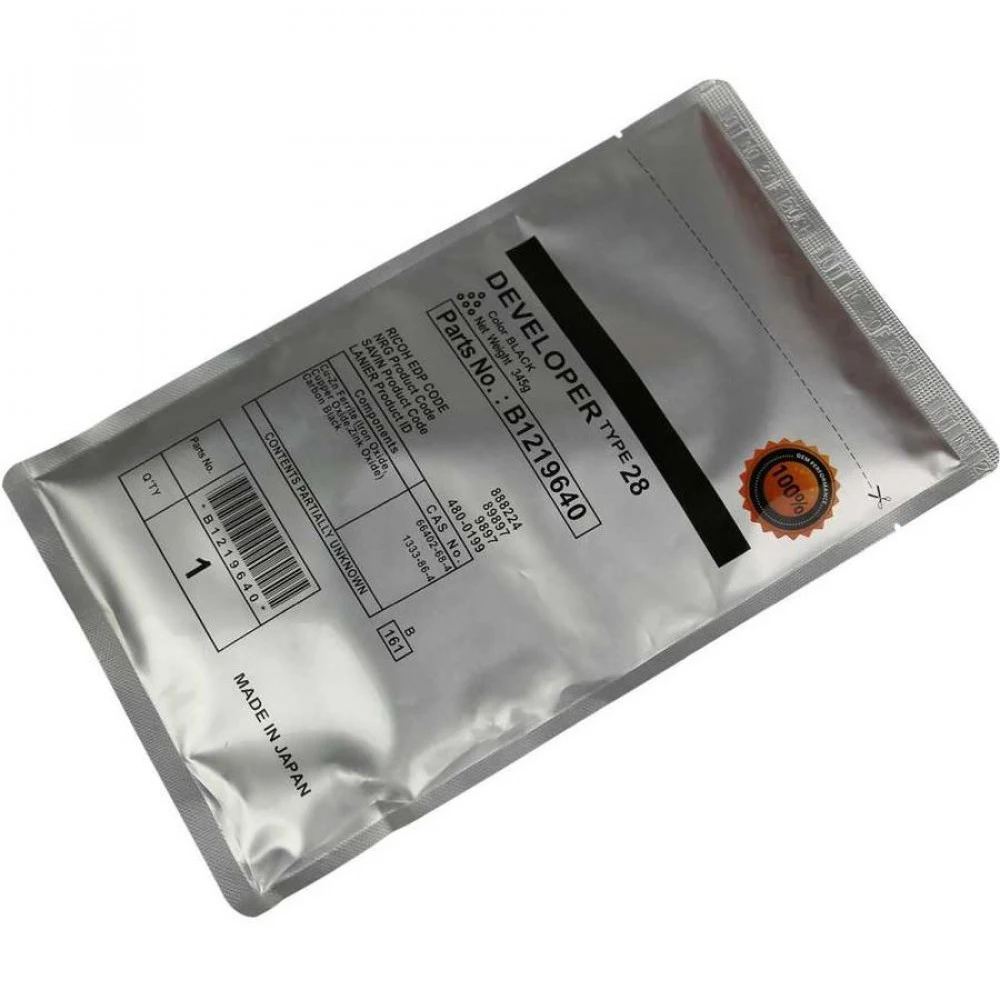 Девелопер Type 28 для Ricoh Aficio 2015/2018/2016/2020/3025/3030/MP1500/1900/1600/2000/2500/2510/3010/2550/3350/2851/3351 (B1219645/B121-9645/B121-9640/B1219640) (60 000 стр)