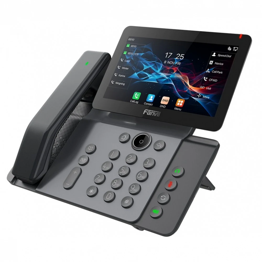 SIP-Телефон Fanvil V66 Pro, 20 SIP-акк., 7", 1024x600 Цвет. экран, POE, БП в комп., 2x1 Gbps, Wi-Fi 6, BT 5.4