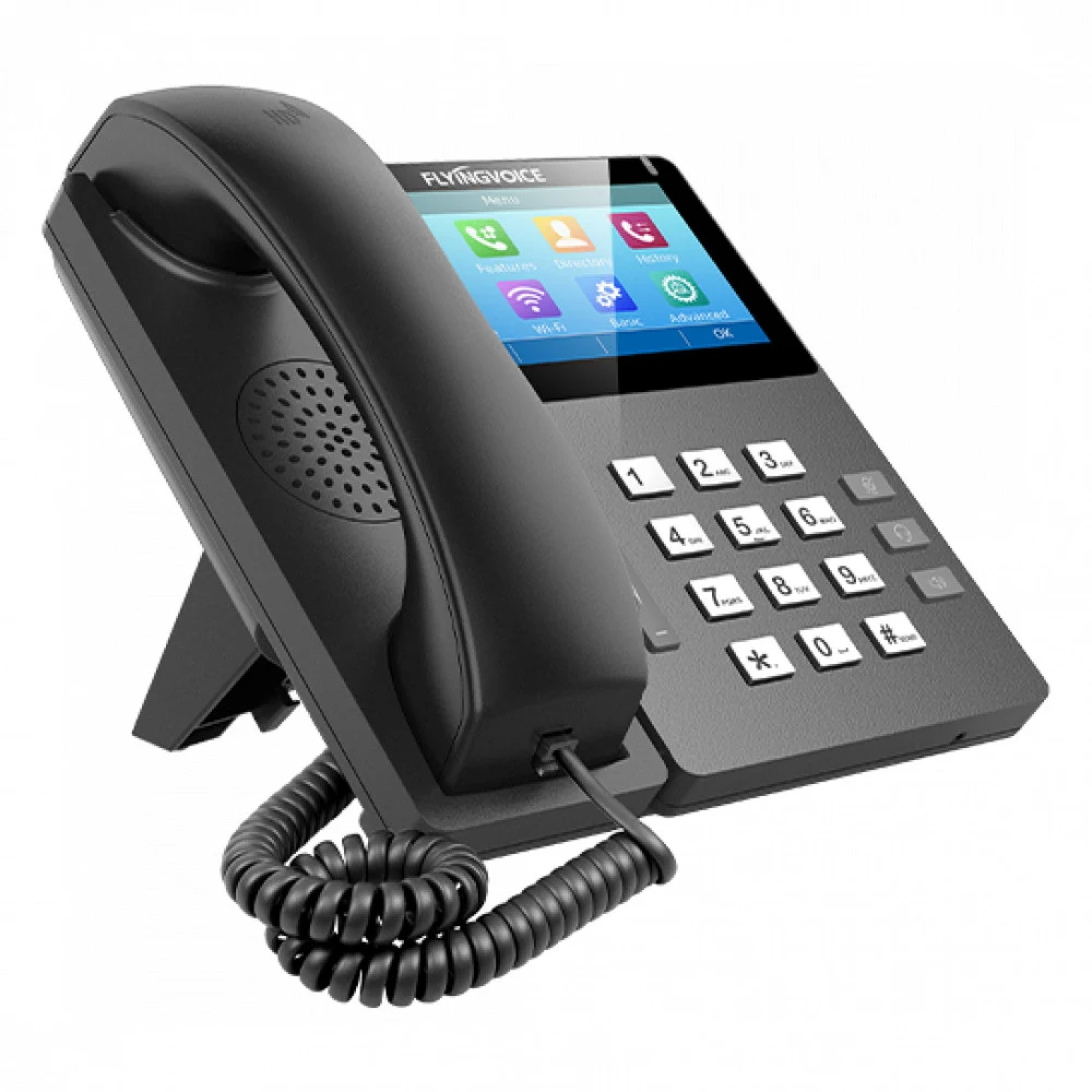 Телефон IP Flyingvoice FIP15G Plus черный (упак.:1шт)