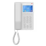 IP телефон, Grandstream, GHP630W, 2 учетные записи SIP, 2 линии, 1 порт Ethernet 10/100 PoE, Wi-Fi, цветной ЖК-дисплей 480x320 (3,5"), блок питания 12В/0,5А, Компактный гостиничный