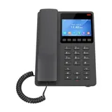 IP телефон, Grandstream, GHP631W, 2 учетные записи SIP, 2 линии, 1 порт Ethernet 10/100 PoE, Wi-Fi, цветной ЖК-дисплей 480x320 (3,5"), блок питания 12В/0,5А, Компактный гостиничный