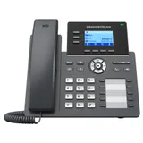 Grandstream GRP2604P, Carrier-Grade IP Phones, 3 lines, 6 SIP accounts, 10 BLF keys, 132 x 64 (2.48’’) backlit graphical LCD display, Dual 10/100/1000 Mbps Ethernet ports, HD audio, PoE (No PSU incl