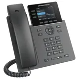 Grandstream GRP2611G - IP телефон. 3 учетных записей SIP и 3 универсальных клавиш линий, Два переключаемых порта Gigabit Ethernet 10/100/1000 Мбит/с с автосогласованием и интегрированный модулем PoE