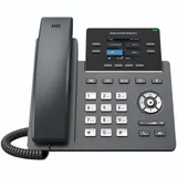 IP телефон, Grandstream, GRP2612G, 2 SIP-аккаунта, 4 линии, 2x GbE PoE, цветной ЖК-дисплей 320x240 (2.4 дюйма), блок питания 5 В/0.6 А