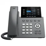IP телефон, Grandstream, GRP2624, 4 SIP-аккаунта, 8 линий, 2x GbE PoE, Wi-Fi, цветной ЖК-дисплей 320x240 (2.8"), поддержка GBX20, блок питания 12 В/1 А
