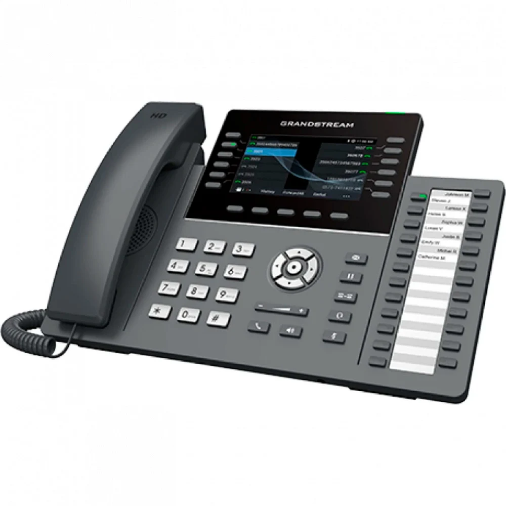 Grandstream GRP2636 - IP телефон. 6 SIP аккаунтов, 12 линий, 4,3" (480×272) цветной LCD, PoE, (1GbE)Gigabit Ethernet, 24 BLF, USB, Wi-Fi, Bluetooth, Звук формата HD для максимального качества аудио,