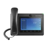 Grandstream GXV3370, Android IP Multimedia Video Phone, 7" capacitive touch screen color LCD (1024x600), 1.3M pixel CMOS camera, Skype, Dual switched 10M/100/1000M Ethernet ports with integrated PoE
