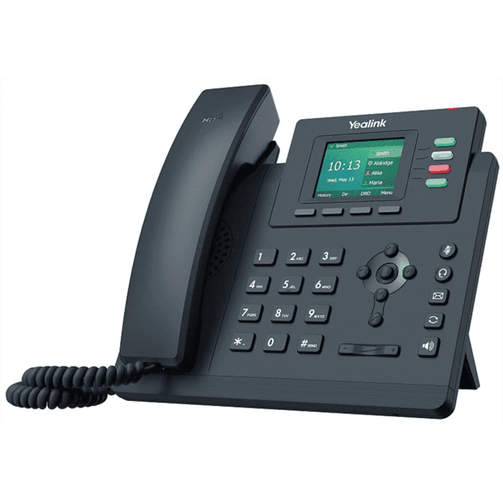 IP Телефон YEALINK SIP-T33G, 4 аккаунта, цветной LCD-экран 2.4" 320х240, PoE, GigE, шт. БП в комплекте