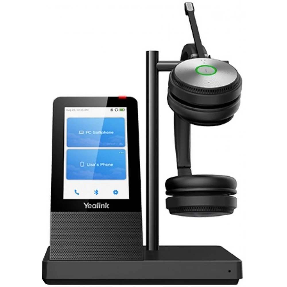 Гарнитура YEALINK WH66 Mono UC Моно, Беспроводная, HD звук, 160м DECT, Шумоподав, Дисплей 4'', USB-хаб, Bluetooth, шт