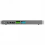 IP-АТС, Grandstream, UCM6308, 8 RJ11 FXS, 8 RJ11 FXO, 2x GbE PoE LAN/WAN, 1 порт горячего резервирования, 3000 пользователей SIP, 300 одновременных вызовов, UCM RC, VideoServer, блок питания 12 В/2