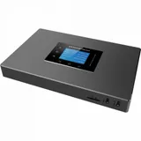 IP-АТС, Grandstream, UCM6302, 2 RJ11 FXS, 2 RJ11 FXO, 2x GbE PoE LAN/WAN, 1 порт горячего резервирования, 1000 пользователей SIP, 100 одновременных вызовов, UCM RC, VideoServer, блок питания 12 В/1.