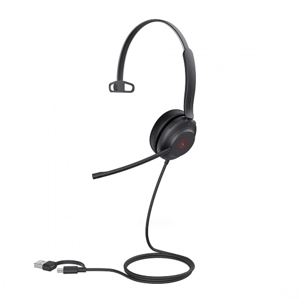 Гарнитура YEALINK UH37 Mono UC USB-C/A Моно, Проводная, HD звук, шумоподавление, LED-индикатор, USB-C/A