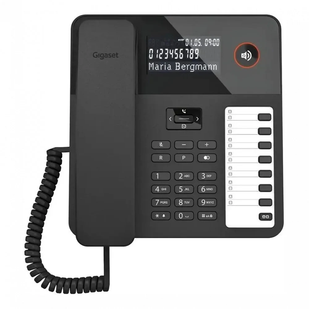 Проводной телефон Gigaset DESK 600 черный (S30350-H224-R101)