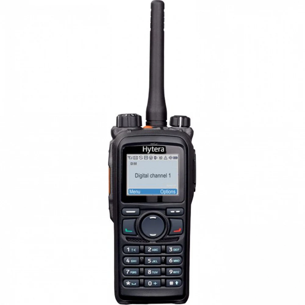 Р/ст HYTERA PD-785G 136-174МГц, 1024кан., 5Вт, опция GPS, DMR Tier II/Analogue, roaming, Li-Ion 2000 мАч, антенна (160-174МГц), з/у