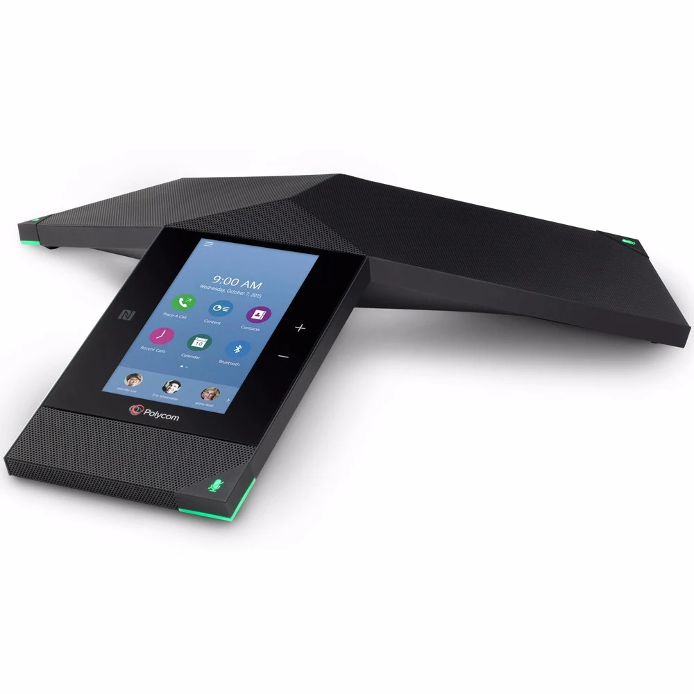 RealPresence Trio 8800 IP conference phone with built-in Wi-Fi, Bluetooth and NFC and factory disabled media encryption for Russia. 802.af/at PoE. SHIPS WITHOUT POWER KIT. Incl. 7.6m/25ft Ethernet c