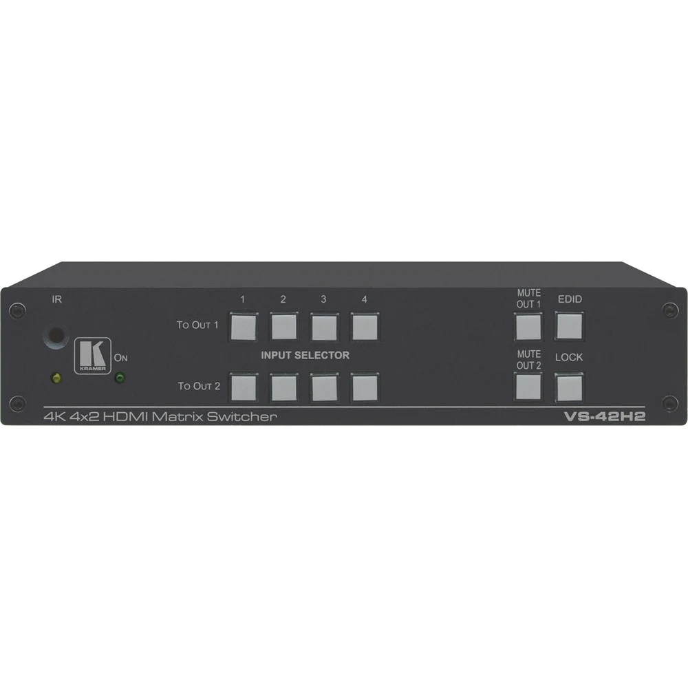 Матричный коммутатор 4х2 HDMI 4K/60 (4:4:4) с HDCP 1.4/2.2, HDR и EDID/ 4x2 4K HDR HDMI HDCP 2.2 Matrix Switcher