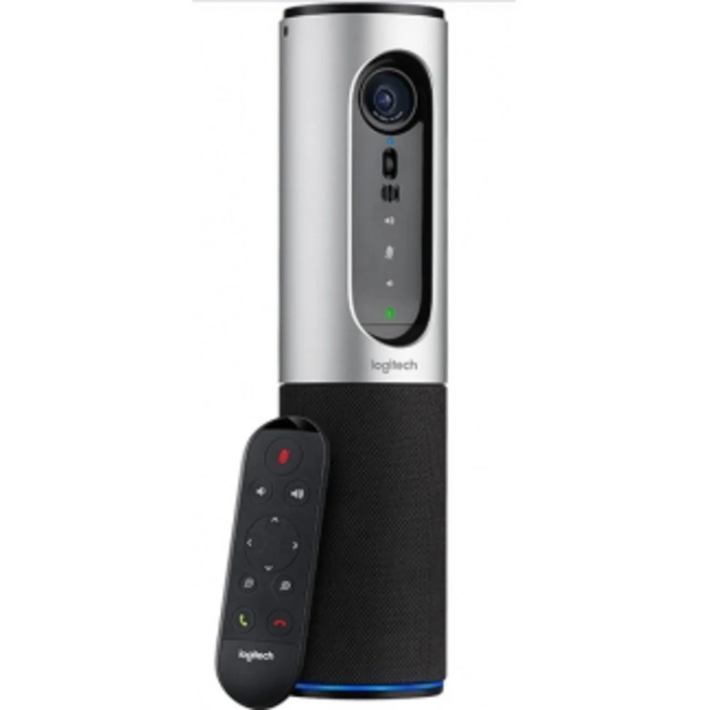 Веб-камера для видеоконференций Logitech CONNECT, со встроенным устройством громкой связи, поддержка Bluetooth и NFC, пульт ДУ (M/N: VR0013)