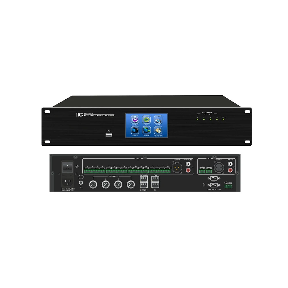 Контроллер цифровой конференц-системы/ [TS-0300M] Full Digital Conference System Controller
