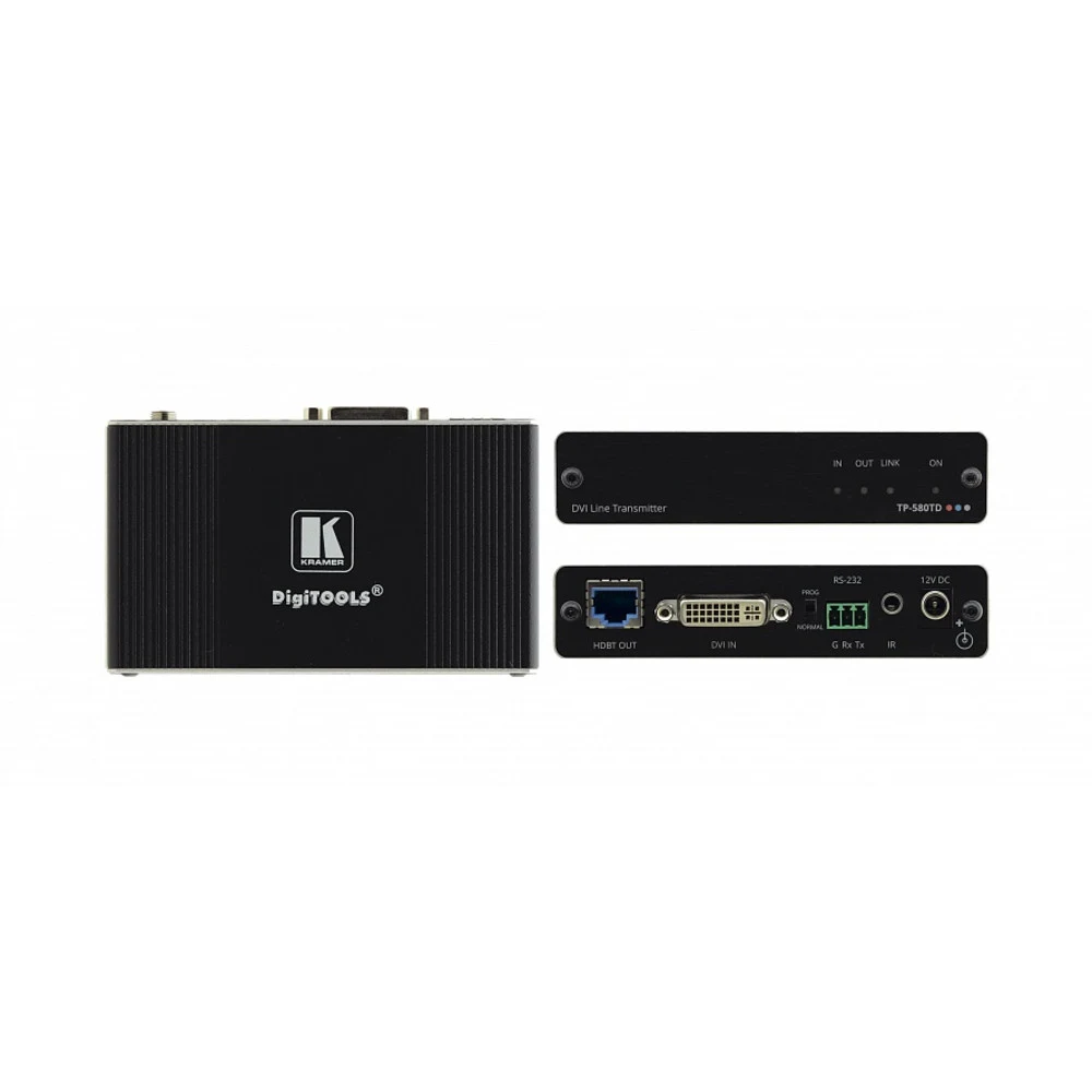 Kramer TP-580TD Передатчик HDMI, RS-232 и ИК по витой паре HDBaseT с разъемом DVI-I до 70 м, поддержка 4К60 4:2:0