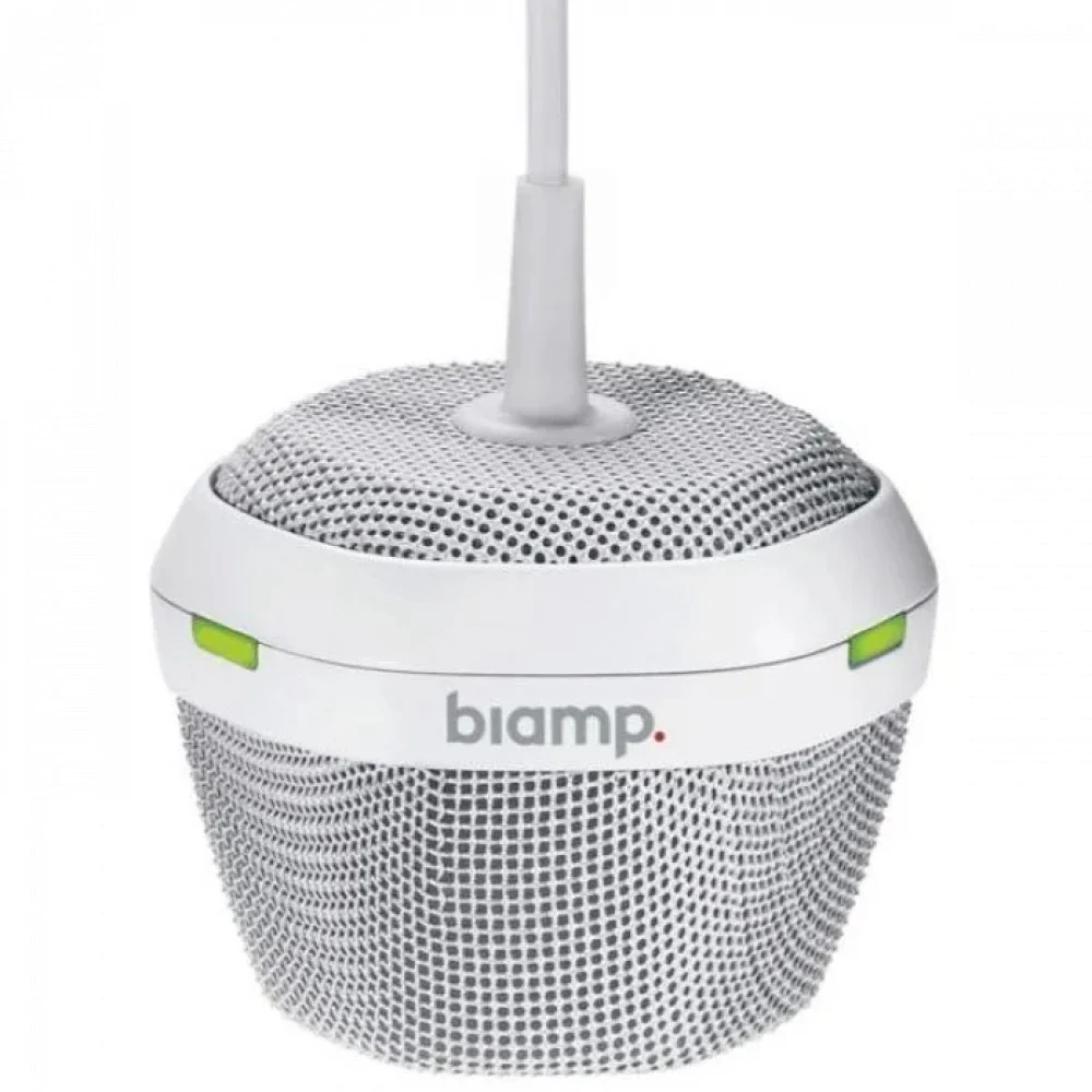 Микрофон BIAMP [Parle/TesiraTCM-1EX(White)] (вспомогательный к TCM-1):подвесной, технология Beamtracking(AVB) 3 зоны по 120° LED mute индикаторы 2хRJ45 (link, макс.3 микрофона).2-pin 3.5mm Phoenix.P